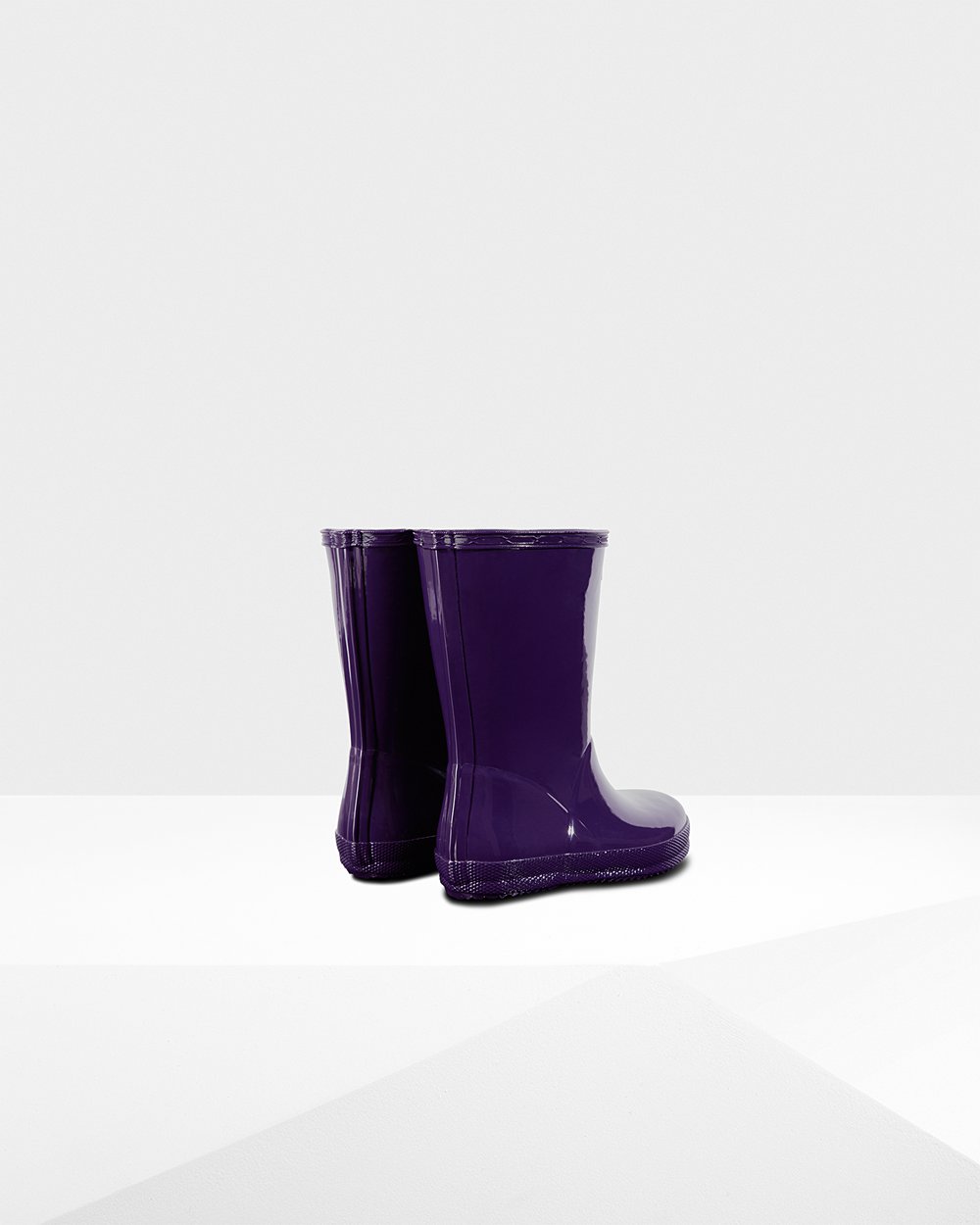 Botas de Lluvia Hunter Niños - Original First Classic Gloss - Azules Morados - ZQAOVNT-63